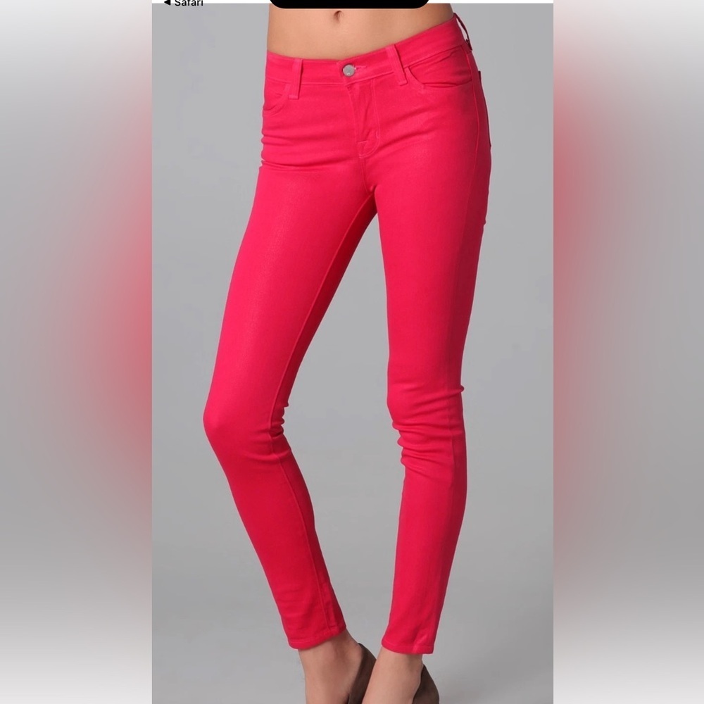 Hot Pink Coated Jeans​​